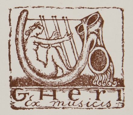  Michel Fingesten  (Buczkowitz, 1883 - Cerisano, 1943) : Otto ex libris.  - Auction Prints and Drawings - Libreria Antiquaria Gonnelli - Casa d'Aste - Gonnelli Casa d'Aste