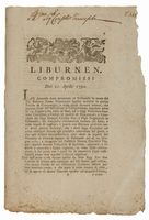 Liburnen. Compromissi Diei 21 aprilis 1790.