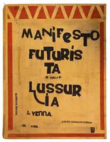 Bozzetto Manifesto futurista della lussuria.