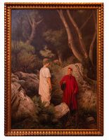 Dante incontra Virgilio. Illustrazione per il Canto I dell?Inferno.