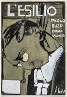 Bozzetto per la copertina di L'esilio di Paolo Buzzi.
