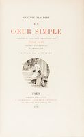 Un coeur simple illustr de vingt-trois compositions par Emile Adan graves  l'eau-forte par Champollion.