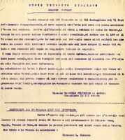 Comunicato dattiloscritto del 'Regio Esercito Italiano / Comando Supremo' a nome di Luigi Cadorna e Emanuele Filiberto di Savoia.