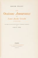 Les Oraisons amoureuses de Jeanne-Aurlie Grivolin lyonnaise illustres de quinze pointes seches et d'ornements originaux de Yan B. Dyl.