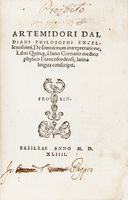De somniorum interpretatione, libri quinque  Iano Cornario medico physico Francofordensi, latina lingua conscripti.