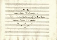 N. VI / Ariette Italiane / Poste in musica dal celebre dilettante [?] Perucchini / in Venezia 1814.