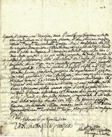 Lettera autografa firmata inviata a Padre Giovanni Battista Martini.