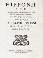 Hipponii, seu Vibo Valentiae, vel Montisleonis, Ausoniae civitatis accurata historia. In tres libros divisa.