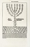 La Menorah e altre tavole di Judaica.