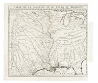 Carte de la Louisiane et du Cours du Mississipi.