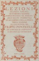Lezioni di lingua toscana di Domenico M. Manni professore di essa nel Seminario arcivescov. fiorentino ...