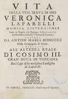 Vita della ven. serva di Dio Veronica Laparelli monica cistercense.