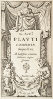 M. Acci Plauti Comoediae superst. 20. Ad doctissim. virorum editiones repraesentatae.