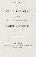In morte di Carlo Imbonati...