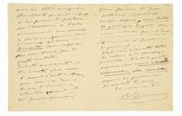 Lettera autografa firmata inviata al librettista Arturo Colautti.