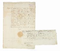 Lettera con firma autografa, sottoscritta dal letterato Bartolomeo Ferrini, ferrarese.