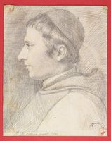 Ritratto di frate di profilo (Padre D. Vittorio Zanelli Cistercense).