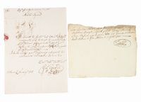 Lettera autografa firmata inviata al Nobile Gian Girolamo Sforza.