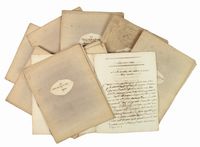 Raccolta di 97 fascicoli manoscritti contenenti poesie estemporanee della poetessa lucchese.