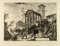 Veduta del Tempio di Ercole nella Città di Cora, dieci miglia lontano da Velletri.