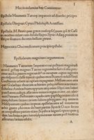 Epistolae magni Turci. Diogenes Cynicus, Epistolae; Brutus, Epistolae; Hippocrates, Epistolae.