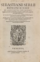 De architectura libri quinque [...] a' Ioanne Carolo Saraceno ex Italica in Latinam linguam nunc primum traslati atque conversi...