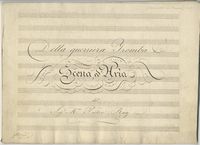 Sonata / per Cembalo.