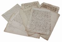 Insieme di 8 documenti relativi alla Società di Cambi di Firenze.