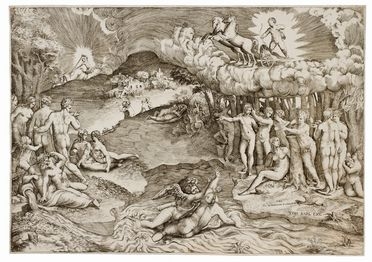  Giulio Bonasone  (Bologna,,  - 1576) : Il trionfo dell'amore.  - Asta STAMPE E DISEGNI DAL XVI AL XX SECOLO - Libreria Antiquaria Gonnelli - Casa d'Aste - Gonnelli Casa d'Aste