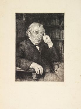  Alfonso Hollnder  (Ratisbona, 1845 - Firenze, 1923) : Ritratto del padre.  - Asta Stampe e Disegni - Libreria Antiquaria Gonnelli - Casa d'Aste - Gonnelli Casa d'Aste