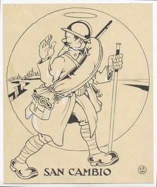  Antonio Rubino  (Sanremo, 1880 - Baiardo, 1964) : San Cambio.  - Asta Stampe e Disegni - Libreria Antiquaria Gonnelli - Casa d'Aste - Gonnelli Casa d'Aste