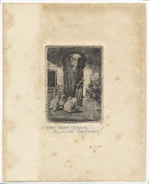  Mariano Fortuny y Marsal  (Tarragona, 1838 - Roma, 1874) : Tànger.  - Asta Stampe e Disegni - Libreria Antiquaria Gonnelli - Casa d'Aste - Gonnelli Casa d'Aste