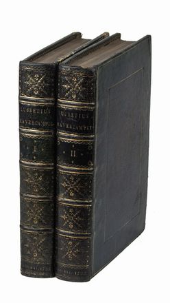  Lucretius Titus Carus : De rerum natura libri sex, cum notis integris Dionisii Lambini, Oberti Gifanii, Tanaquili Fabri, Thomae Creech, et selectis Jo. Baptistae Pii...  Denis Lambin  ( - 1572), Hubert (van) Giffen  (1534 - 1604), Tannegui Lefevre  (1615 - 1672), Thomas Creech, Giovanni Battista Pio, Jan Wandelaar  - Asta Manoscritti, Libri, Autografi, Stampe & Disegni - Libreria Antiquaria Gonnelli - Casa d'Aste - Gonnelli Casa d'Aste