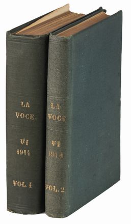 La Voce.  Giuseppe Prezzolini, Giovanni Papini  (Firenze, 1881 - Firenze, 1956)  - Asta Manoscritti, Libri, Autografi, Stampe & Disegni - Libreria Antiquaria Gonnelli - Casa d'Aste - Gonnelli Casa d'Aste