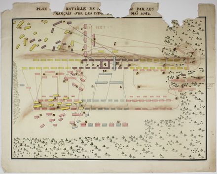  Anonimo del XVII secolo : Due disegni della battaglia di Rocoi in Francia durante la guerra dei Trent?anni.  - Asta Asta a tempo: Stampe & disegni - Libreria Antiquaria Gonnelli - Casa d'Aste - Gonnelli Casa d'Aste