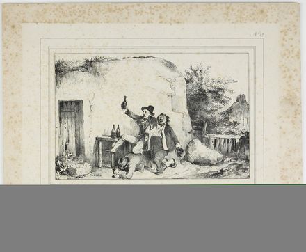 Lotto di 4 litografie francesi di genere.  - Auction Timed Auction: Prints & drawings - Libreria Antiquaria Gonnelli - Casa d'Aste - Gonnelli Casa d'Aste