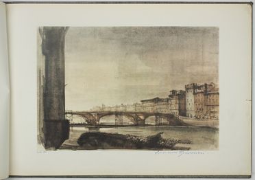  Luciano Guarnieri  (Firenze, 1930 - 2009) : Il nuovo ponte a Santa Trinita [?] prefazione di Pietro Annigoni.  - Auction Timed Auction: Prints & drawings - Libreria Antiquaria Gonnelli - Casa d'Aste - Gonnelli Casa d'Aste