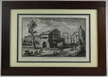  Giuseppe Vasi  (Corleone, 1710 - Roma, 1782) : Chiesa di S. Paolo alle tre Fontane.  - Auction Timed Auction: Prints & drawings - Libreria Antiquaria Gonnelli - Casa d'Aste - Gonnelli Casa d'Aste