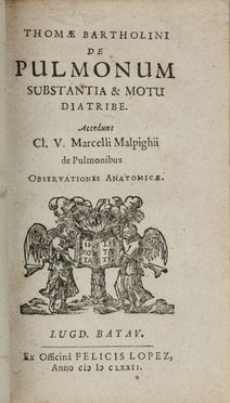  Verle Giovanni Battista : Anatomia artificialis oculi humani...  Thomas Bartholin  (1616 - 1680)  - Asta Manoscritti, Libri, Autografi, Stampe & Disegni - Libreria Antiquaria Gonnelli - Casa d'Aste - Gonnelli Casa d'Aste