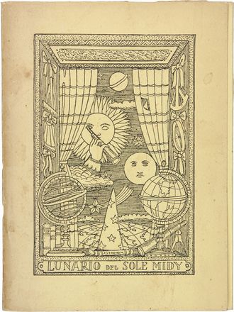  Fornasetti Piero : Lunario del sole per l'anno 1951. Astronomia, Figurato, Scienze tecniche e matematiche, Collezionismo e Bibiografia  - Auction Manuscripts, Books, Autographs, Prints & Drawings - Libreria Antiquaria Gonnelli - Casa d'Aste - Gonnelli Casa d'Aste