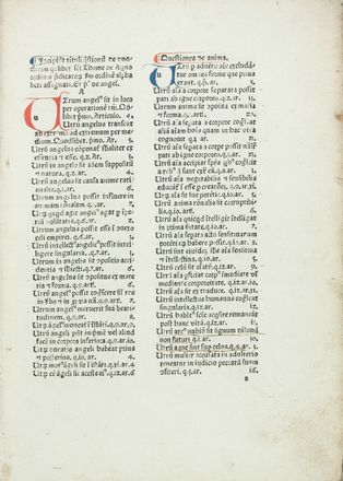  Tommaso d'Aquino (santo) : Quaestiones de duodecim quodlibet.  - Asta Manoscritti, Libri, Autografi, Stampe & Disegni - Libreria Antiquaria Gonnelli - Casa d'Aste - Gonnelli Casa d'Aste