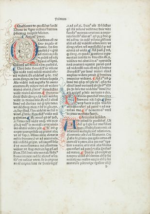  Tommaso d'Aquino (santo) : Quaestiones de duodecim quodlibet. Incunabolo, Religione, Teologia, Collezionismo e Bibiografia, Religione  - Auction Manuscripts, Books, Autographs, Prints & Drawings - Libreria Antiquaria Gonnelli - Casa d'Aste - Gonnelli Casa d'Aste