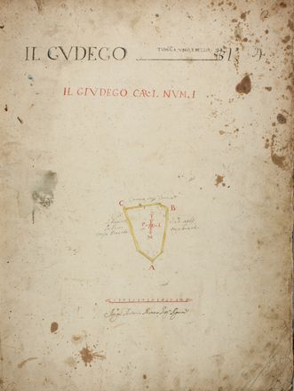  Monaco Angelo Antonio : Cabreo del baliaggio della città di Venosa.  - Asta Manoscritti, Libri, Autografi, Stampe & Disegni - Libreria Antiquaria Gonnelli - Casa d'Aste - Gonnelli Casa d'Aste