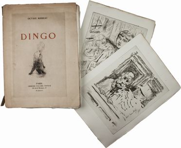  Mirbeau Octave : Dingo.  Pierre Bonnard  (Fontenay-aux-Roses, 1867 - Le Cannet, 1947)  - Asta Manoscritti, Libri, Autografi, Stampe & Disegni - Libreria Antiquaria Gonnelli - Casa d'Aste - Gonnelli Casa d'Aste