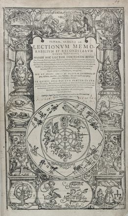  Wolf Johann : Lectionum Memorabilium et Reconditarum [...]. Tomus (Primus) -Secundus.  Jost Amman  (Zurigo, 1539 - Norimberga, 1591), Jacob Lederlein  - Asta Manoscritti, Libri, Autografi, Stampe & Disegni - Libreria Antiquaria Gonnelli - Casa d'Aste - Gonnelli Casa d'Aste