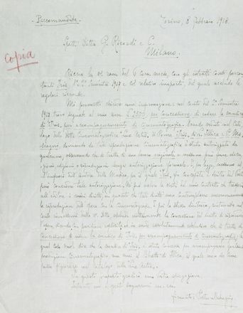  Mascagni Pietro : Ritratto fotografico con dedica e firma autografa.  - Asta Manoscritti, Libri, Autografi, Stampe & Disegni - Libreria Antiquaria Gonnelli - Casa d'Aste - Gonnelli Casa d'Aste