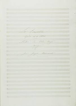  Mazzacorati Giovanni Giuseppe : La Esmeralda / Op&eacute;ra en 4 Actes / Paroles de Victor Hugo / Musique / de / Jean Joseph Mazzacorati.  - Asta Manoscritti, Libri, Autografi, Stampe & Disegni - Libreria Antiquaria Gonnelli - Casa d'Aste - Gonnelli Casa d'Aste
