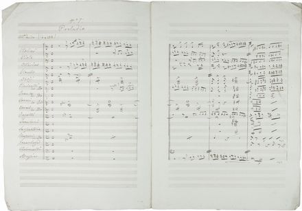  Rieschi Luigi : Ida di Danimarca / Tragedia lirica in 4 parti / con musica / del Maes.o / Luigi Rieschi / di Napoli. / Il quale umilmente D.D.D. / a Sua Maest&agrave; / Niccol&ograve; I / Imperatore di tutte le Russie ecc. / in attestato della pi&ugrave; profonda ammirazione / Autografo.  - Asta Manoscritti, Libri, Autografi, Stampe & Disegni - Libreria Antiquaria Gonnelli - Casa d'Aste - Gonnelli Casa d'Aste