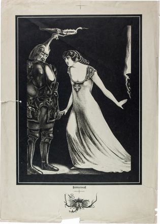  Alberto Martini  (Oderzo, 1876 - Milano, 1954) : Lady Macbeth & Macbeth. Macbeth Atto I.  - Asta Manoscritti, Libri, Autografi, Stampe & Disegni - Libreria Antiquaria Gonnelli - Casa d'Aste - Gonnelli Casa d'Aste