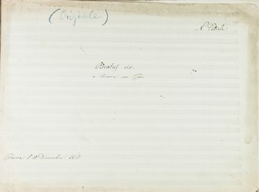  Petrali Vincenzo : Beatus vir / a tenore con Cori. Musica, Musica, Teatro, Spettacolo  - Auction Manuscripts, Books, Autographs, Prints & Drawings - Libreria Antiquaria Gonnelli - Casa d'Aste - Gonnelli Casa d'Aste